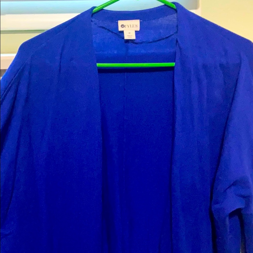 True blue cardigan size M